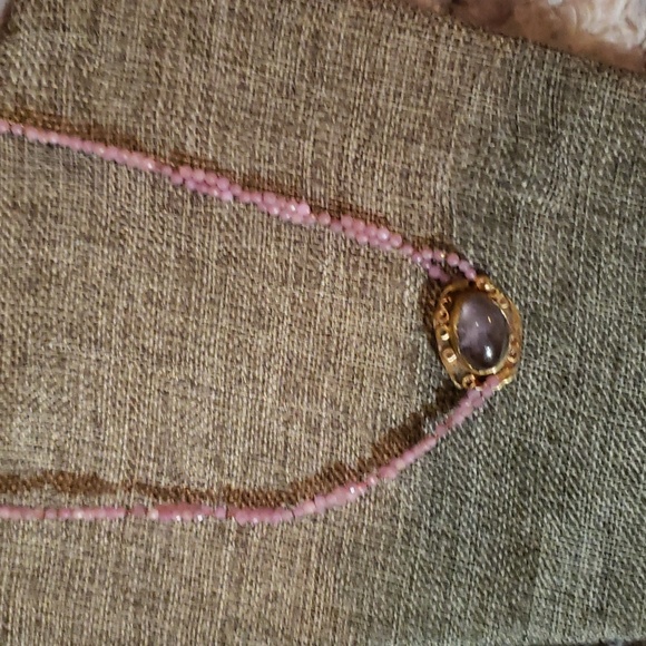 Star ruby and natural ruby necklace brass and sterling 😍 - Picture 5 of 7